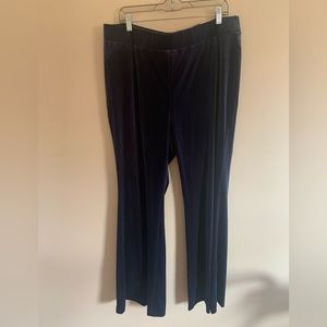 Lane Bryant velvet flare pants NWT